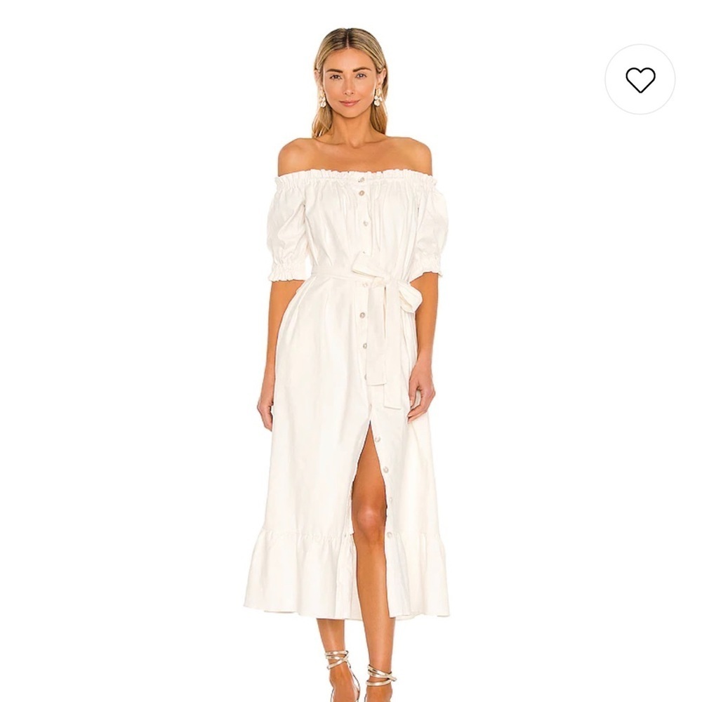 Tularosa Kami Midi Dress in Ivory